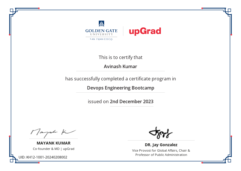 Avinash Kumar - DevOps Engineer at NextGen IT Services | LinkedIn